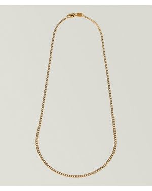 Pig & Hen Curb Chain Necklace - White