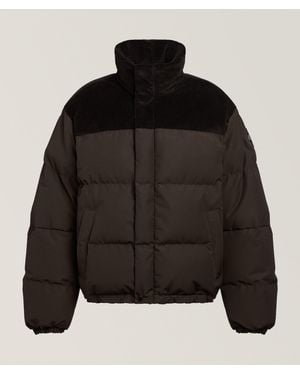 Canada Goose Corduroy Down Puffer Jacket - Black