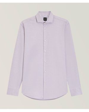 BOSS Joe Cotton Dress Shirt - Purple