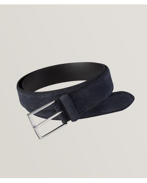 Anderson's Suede Square Pin-buckle Belt - Blue