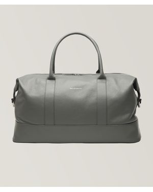 WANT Les Essentiels Kelowna Pebble-Grain Leather Duffle Bag - Grey