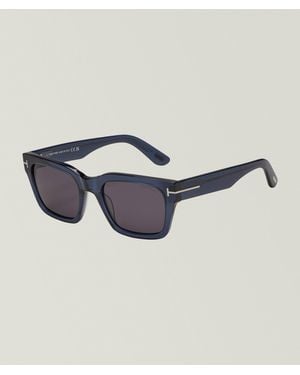 Tom Ford Andy Transparent Square Sunglasses - Blue