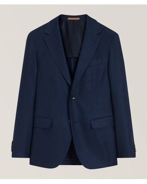 BOSS Jeff Wool-Blend Sport Jacket - Blue
