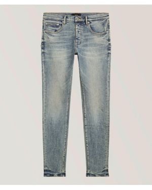 Purple Brand P001 Electric Distressed Skinny Jeans - Blue