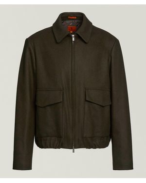 Barena Magan Wool-Blend Blouson - Green