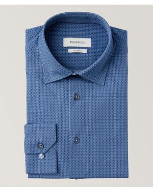 Bugatchi Zig Zag Ooohcotton Shirt - Blue
