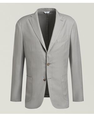 Boglioli Herringbone Garment-Dyed Sport Jacket - Grey