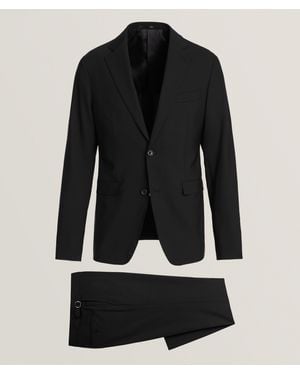 Harold Performance Stretch-Virgin Wool Suit - Black