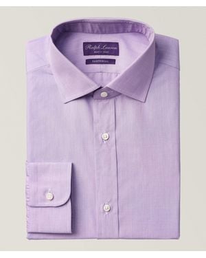 Ralph Lauren Cotton Twill Dress Shirt - Purple