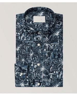Eton Slim-Fit Gaudã­ Garden Shirt - Blue