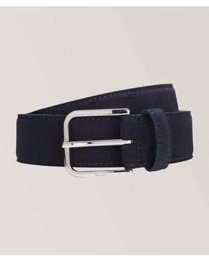 BOSS Madison Suede Belt - Blue