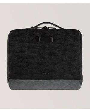 Tumi Leather Travel Accessories Case - Black