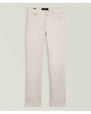 Kiton Bull Five-Pocket Denim Pants - Natural