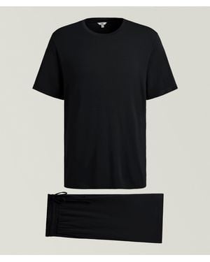Eberjey Stretch-Modal Pyjama Set - Black