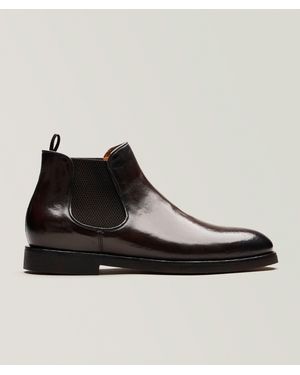 Officine Creative Bariton Flexi 002 Leather Chelsea Boots - Black