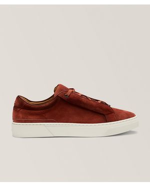 BOSS Gary Suede Tennis Sneakers - Brown
