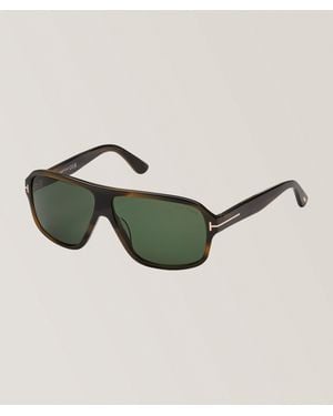 Tom Ford William Havana Navigator Sunglasses - Green