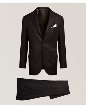 Kiton Wool-Blend Suit - Black