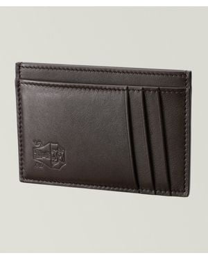 Brunello Cucinelli Calfskin Leather Cardholder - Black