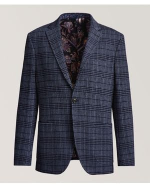 Etro Giacche Checked Sport Jacket - Blue