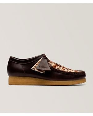 Clarks The Wallabee Hair On Pack - Brown