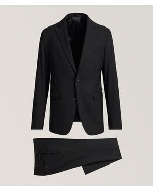 Harold Slim-Fit Stretch Wool Suit - Black