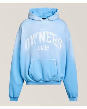 Represent Oversized Owners Club Hooded Sweatshirt - Blue