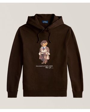 Polo Ralph Lauren Polo Bear Fleece Hooded Sweater - Brown