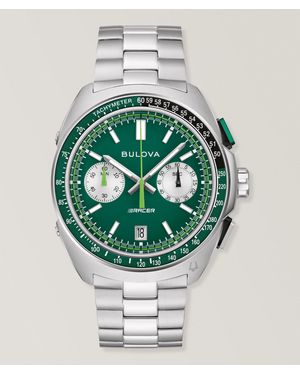 Bulova Racer Chronograph Stainless Steel Watch - Green