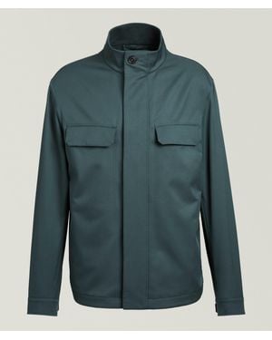 ZEGNA Motorin 125Cc Microfibre Field Jacket - Green