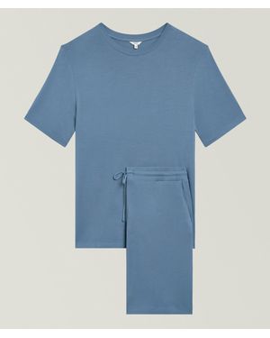 Eberjey Henry Stretch-Modal Pyjama Set - Blue