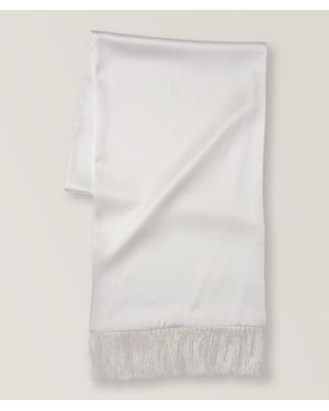 Dion Lee Silk Satin Formal Scarf - White