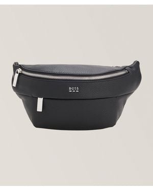 BOSS Ray Faux Leather Belt Bag - Black