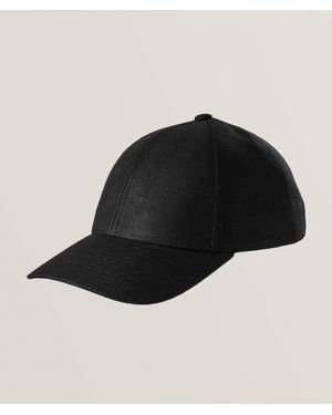 Varsity Headwear Linen Baseball Cap - Black