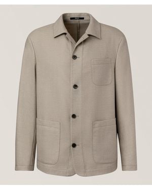 Joop! Wool-Blend Overshirt - Natural