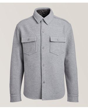 Reigning Champ Warden Boiled Wool Overshirt - Grey