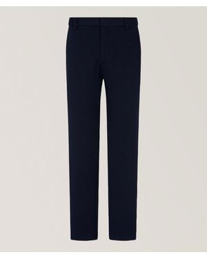 Emporio Armani Jacquard Double Jersey Chinos - Blue