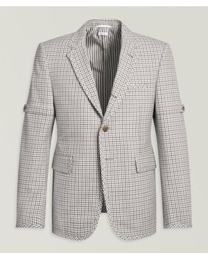 Thom Browne Checked Wool Sport Jacket - Grey
