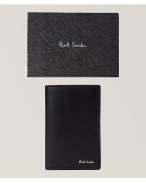 Paul Smith Leather Stripe Interior Bifold Wallet - Black