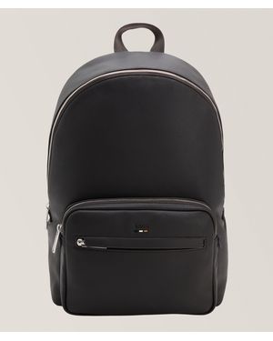 BOSS Ray Faux Leather Backpack - Black