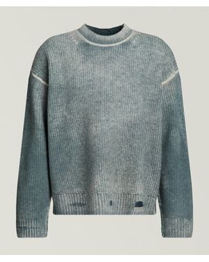 Represent Reversible Fade Out Wool Sweater - Blue