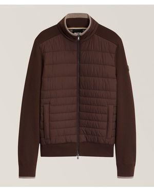 BOSS Facente Virgin Wool Jacket - Brown