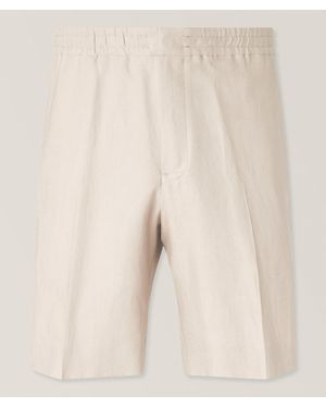 ZEGNA Oasi Linen Shorts - Natural