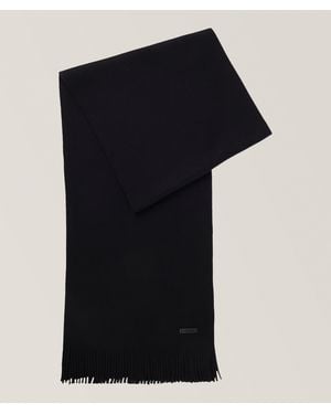 BOSS Albas Virgin Wool Scarf - Black