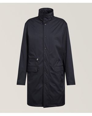 Kiton Water-Resistant Technical Coat - Blue