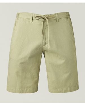 BRIGLIA Malibu Cotton-Blend Drawstring Shorts - Green