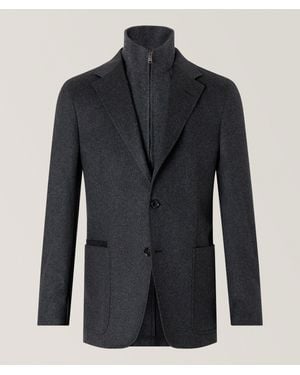 ZEGNA Oasi Cashmere Bib Sport Jacket - Blue