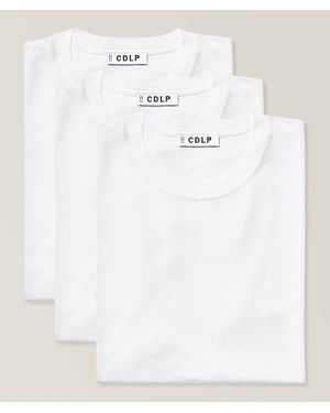 CDLP Three-Pack Midweight Lyocell-Pima Cotton T-Shirt - White