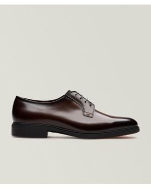 Santoni Easy Leather Derbies - Brown