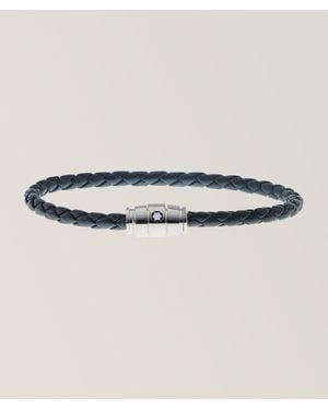 Montblanc Three-Ring Braided Leather Bracelet - Natural
